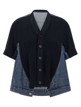 Кардиган SACAI 'Denim x Knit'
