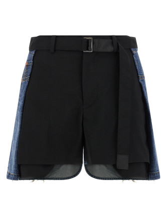 Шорты SACAI Wool insert shorts