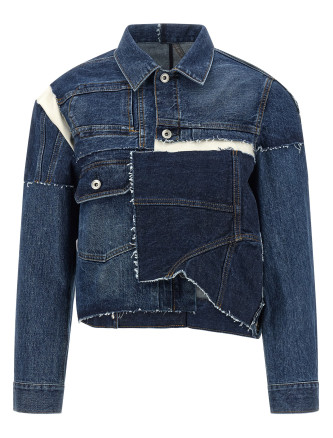 Куртка SACAI Patchwork denim jacket