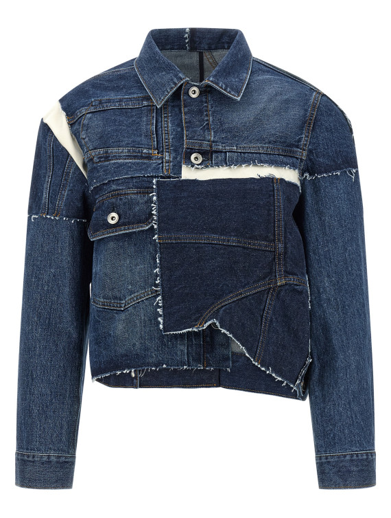 Куртка SACAI Patchwork denim jacket (2608464401) #1