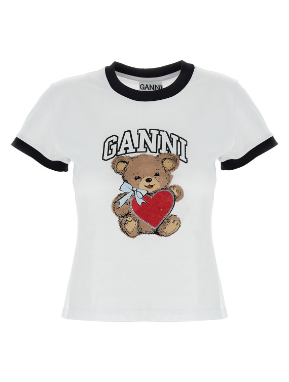 Футболка GANNI 'Bear' (T4061151) #1