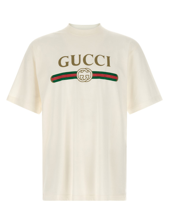 Футболка GUCCI 'Gucci Web' 'Incrocio GG' (865015XJHUF9280) #1