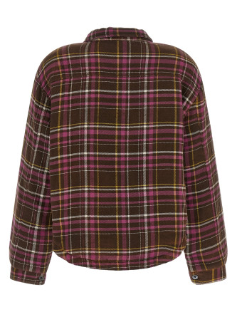 Куртка R13 Padded crop overshirt (R13WR732R931BBROWNPINKPLAID) #