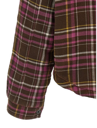 Куртка R13 Padded crop overshirt (R13WR732R931BBROWNPINKPLAID) #