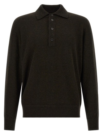 Поло ZEGNA Wool and Cashmere polo shirt