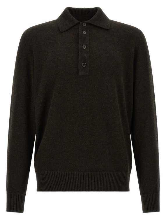 Поло ZEGNA Wool and Cashmere polo shirt (UIB60A4132M99) #1