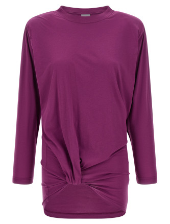 Pleated pattern t-shirt