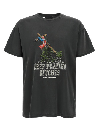 Футболка WILLY CHAVARRIA 'Keep Praying Bitches'