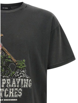 Футболка WILLY CHAVARRIA 'Keep Praying Bitches' (MUJTE018062N011) #