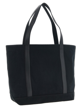Шоппер MAISON KITSUNE Canvas and large leather shopping bag (MRUBT19WB0026P199) #