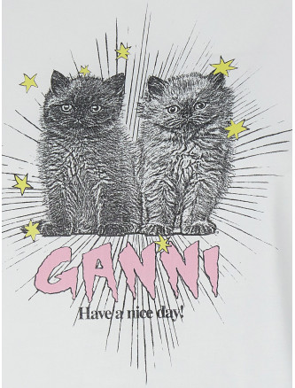 Футболка GANNI 'Kittens' (T4060151) #