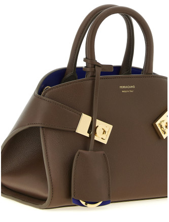 Сумка FERRAGAMO 'Hug bicolor (XS)' (781703CLAYLAPIS) #
