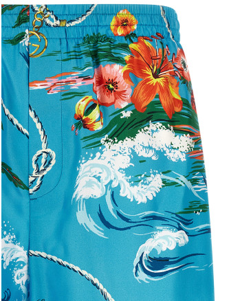 Шорты GUCCI floral print shorts (A003TUZAVCO4020) #
