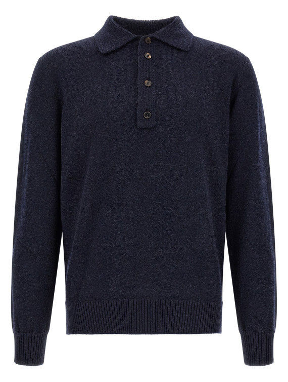 Поло ZEGNA Wool and cashmere polo shirt (UIB60A4132B99) #1