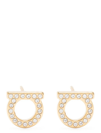 Серьги FERRAGAMO 'Gancini Crystals'