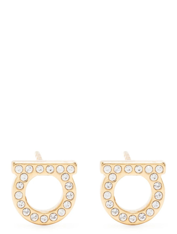 Серьги FERRAGAMO 'Gancini Crystals' (696576CRYSTALOROGLUCI) #1