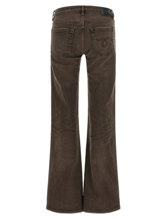Джинсы R13 'Boy Flare' (R13WD090D480AWORNCHOCOLATEBROWNSTRETCH) #