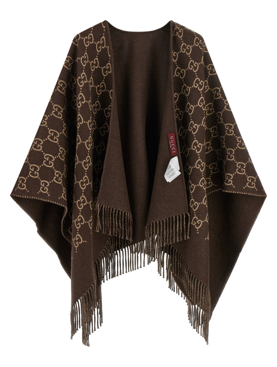 Накидка GUCCI GG wool cape (8178313G2002579) #1