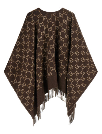 Накидка GUCCI GG wool cape (8178313G2002579) #