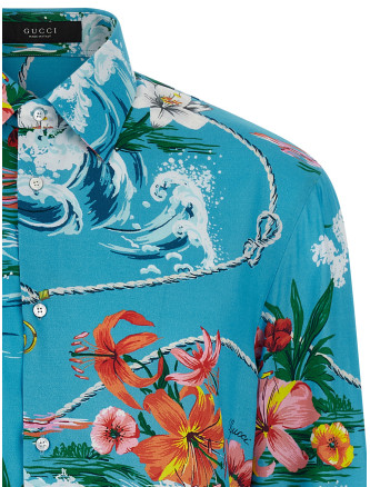 Рубашка GUCCI floral print shirt (870767ZAU484020) #