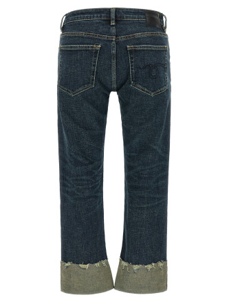 Джинсы R13 Turn up jeans (R13W0092D345DHOYTBLUESTRETCH) #