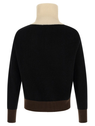 Свитер KITON Color-block sweater (D62932K0579L01NEROCAMMELLOPANNA) #