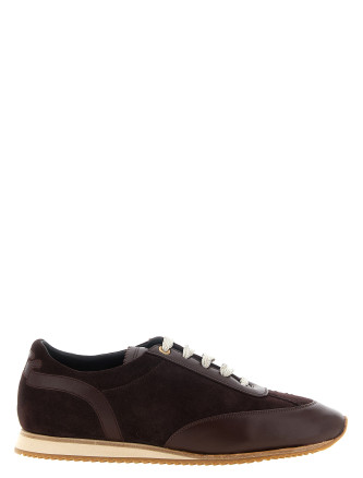 Кроссовки AGNONA Suede Runner Sneakers