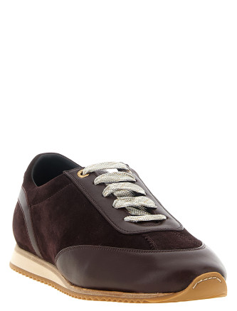 Кроссовки AGNONA Suede Runner Sneakers (LI1201L8250L77) #