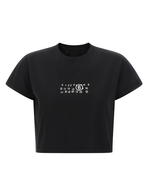 Футболка MM6 MAISON MARGIELA Upside-down print T-shirt (S52GC0369M20258900) #1