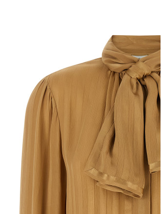Блузка SAINT LAURENT Lavallière neck blouse (873576Y7J472601) #