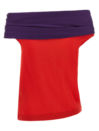 Повседневный топ J.W.ANDERSON 'Off Shoulder' (KW1576YN0100459) #