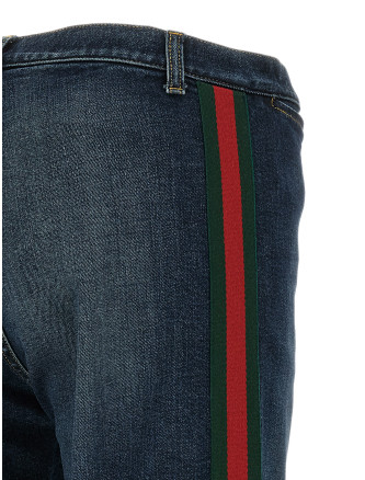 Джинсы GUCCI 'Nastro Web' (875555XDDH04011) #