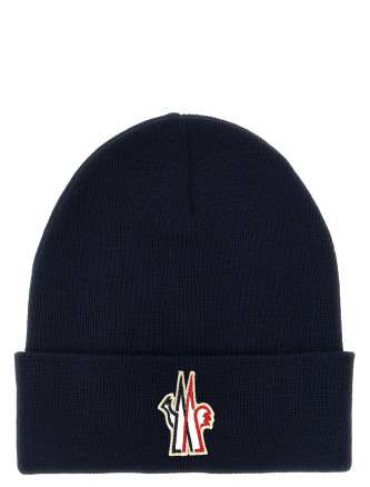 Шапка MONCLER GRENOBLE Logo patch beanie