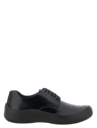 Туфли PRADA Leather Lace-Up Shoes