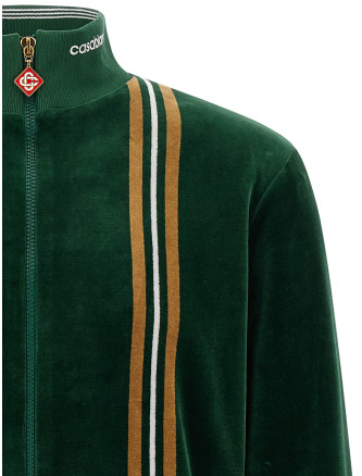 Свитшот CASABLANCA 'Velour' (MAW26JTP55401GREENBROWNOFFWHITE) #