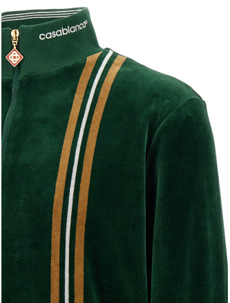 Свитшот CASABLANCA 'Velour' (MAW26JTP55401GREENBROWNOFFWHITE) #