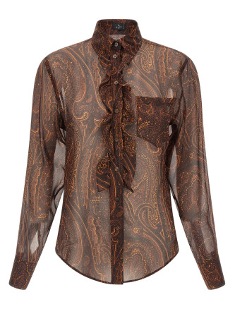 Рубашка ETRO Paisley silk shirt