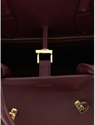 Сумка FERRAGAMO 'Hug (M)' (789499PLUM) #