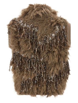 Жилет BRUNELLO CUCINELLI 'Dazzling Moss Embroidery' (M1U351316C9176) #