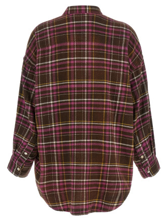 Рубашка R13 Shirt with scarf (R13WR735R931BBROWNPINKPLAID) #