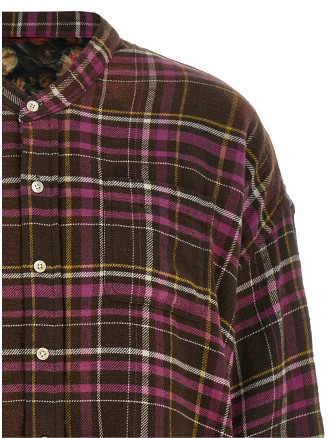Рубашка R13 Shirt with scarf (R13WR735R931BBROWNPINKPLAID) #
