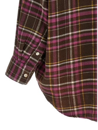 Рубашка R13 Shirt with scarf (R13WR735R931BBROWNPINKPLAID) #