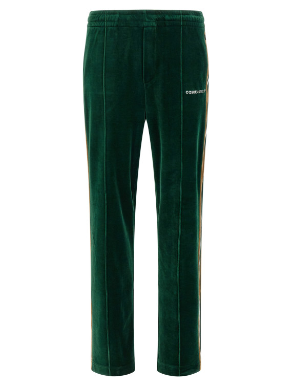 Брюки CASABLANCA 'Velour' (MAW26JTR39701GREENBROWNOFFWHITE) #1