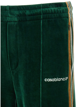 Брюки CASABLANCA 'Velour' (MAW26JTR39701GREENBROWNOFFWHITE) #