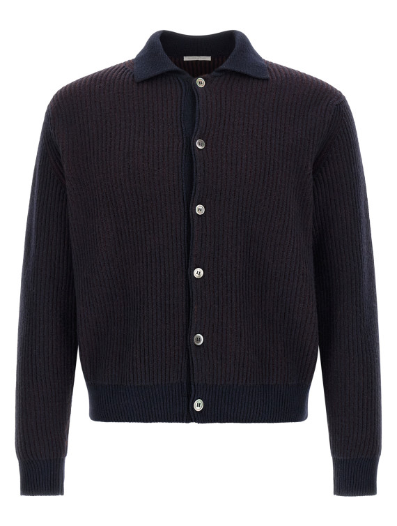 Кардиган OLIVER LATTUGHI Color-block cardigan (U227WSNAVY) #1