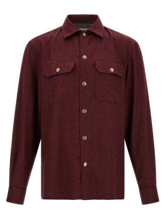 Рубашка BRUNELLO CUCINELLI Flannel overshirt