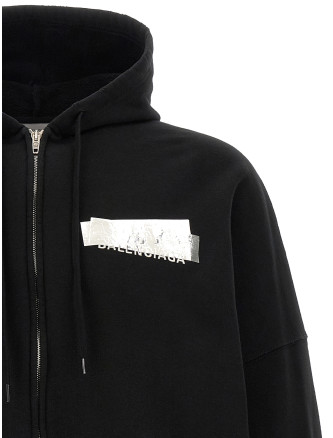 Худи BALENCIAGA 'Silver Tape' (A009EATVVE31000) #