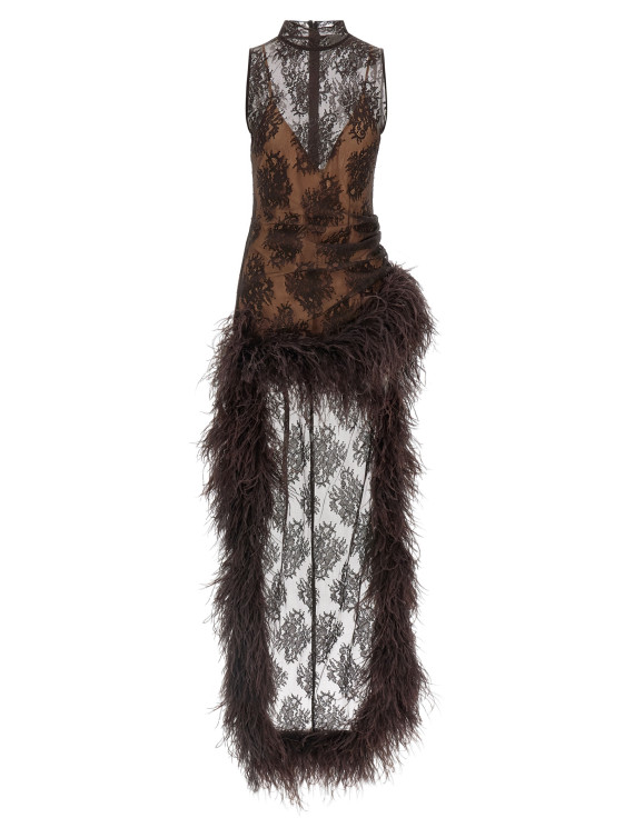 Мини-платье GIUSEPPE DI MORABITO Dress with train (07PFDR539X1670630) #1