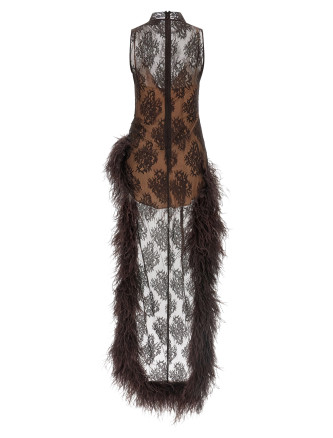Мини-платье GIUSEPPE DI MORABITO Dress with train (07PFDR539X1670630) #
