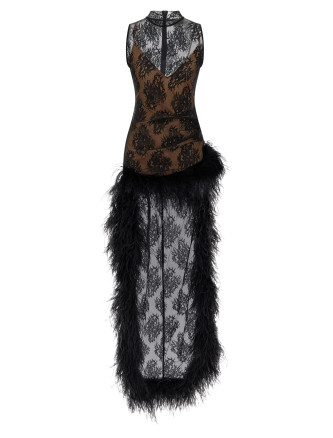 Мини-платье GIUSEPPE DI MORABITO Dress with train